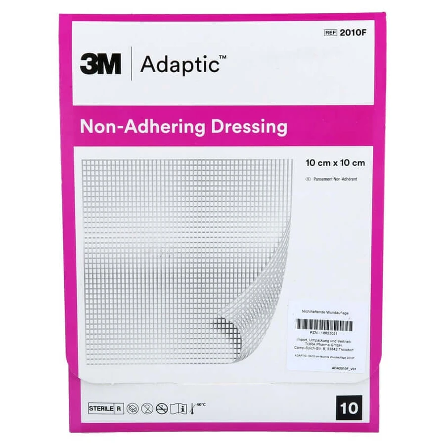 Adaptic 10x10 Cm Medicazione umida per ferite 2010f 10 pz.