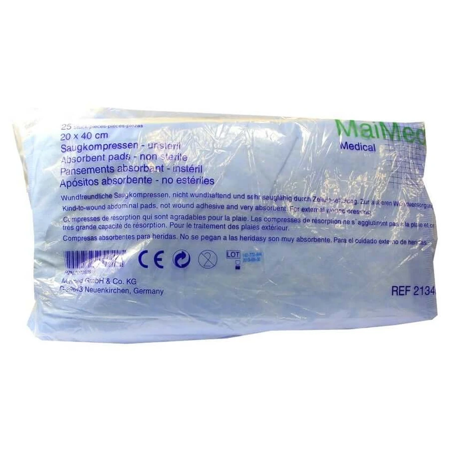 Podkłady chłonne niesterylne 20x40 cm 25 szt.: ceny i cechy