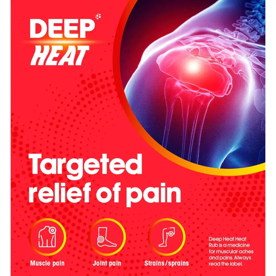 Deep Heat Rub Cream, 67 g, Mentholatum
