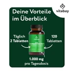 Vitabay OPC Extracto de semilla de uva 1000 mg dosis alta 120 St