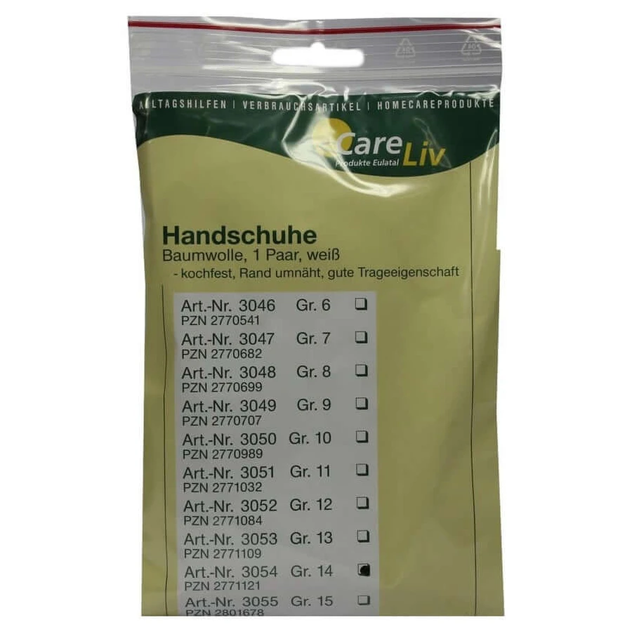 Handschoenen katoen maat 14 2 stuks