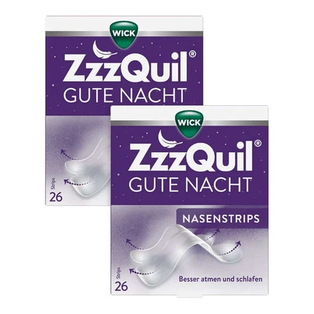 2x ZzzQuil Good night nasal strips 2X26 pcs