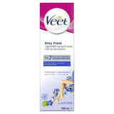 Haarentfernungscreme für empfindliche Haut mit Aloe Vera und Vitamin E, 100 ml, Veet