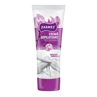 Normal skin depilatory cream with orchid extract, 150 ml, Farmec