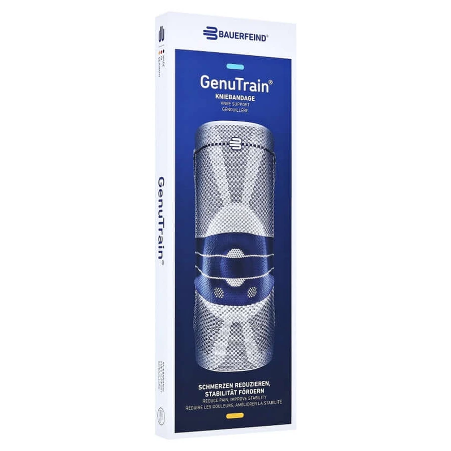 Suport pentru genunchi Bauerfeind GenuTrain, mărimea 6, negru 1 buc