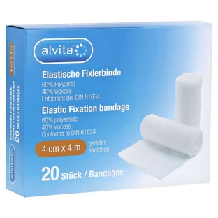 Alvita venda elástica de fijación 4 cmx4 m 20 uds.