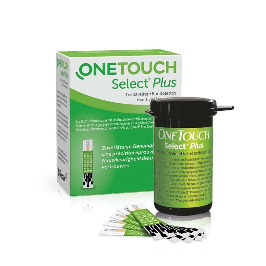 Bandelettes de test de glycémie OneTouch Select Plus 50 pièces