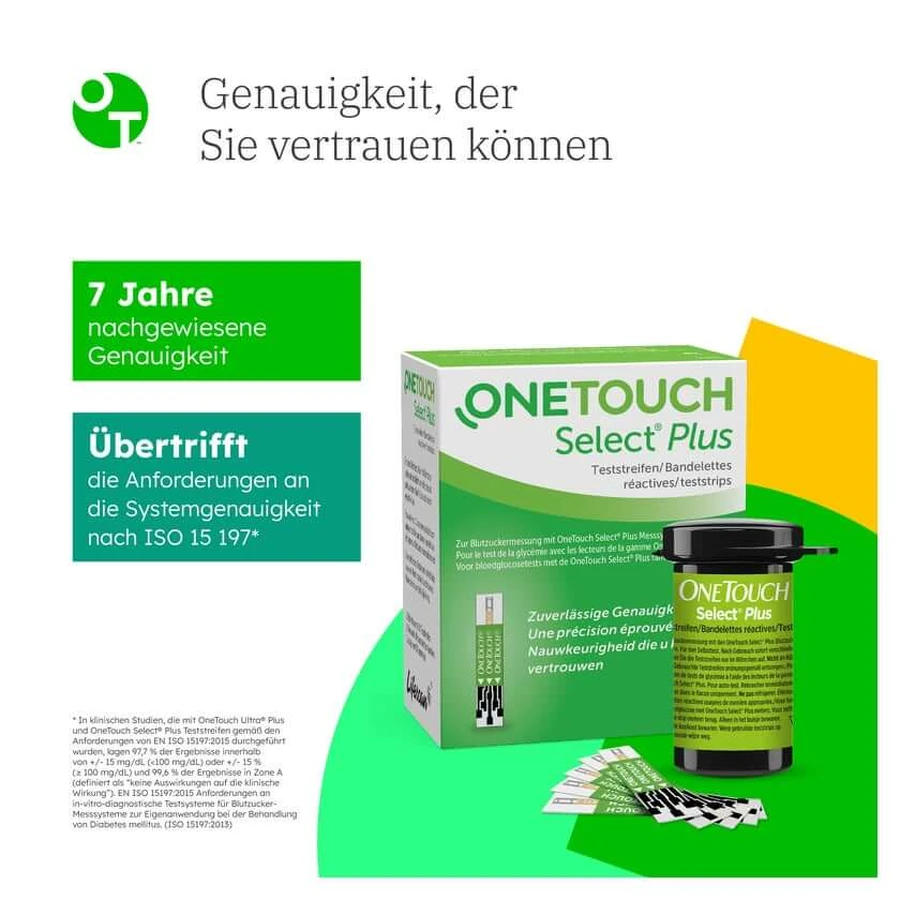 Bandelettes de test de glycémie OneTouch Select Plus 50 pièces