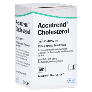 Accutrend cholesterol teststrips 25 stuks