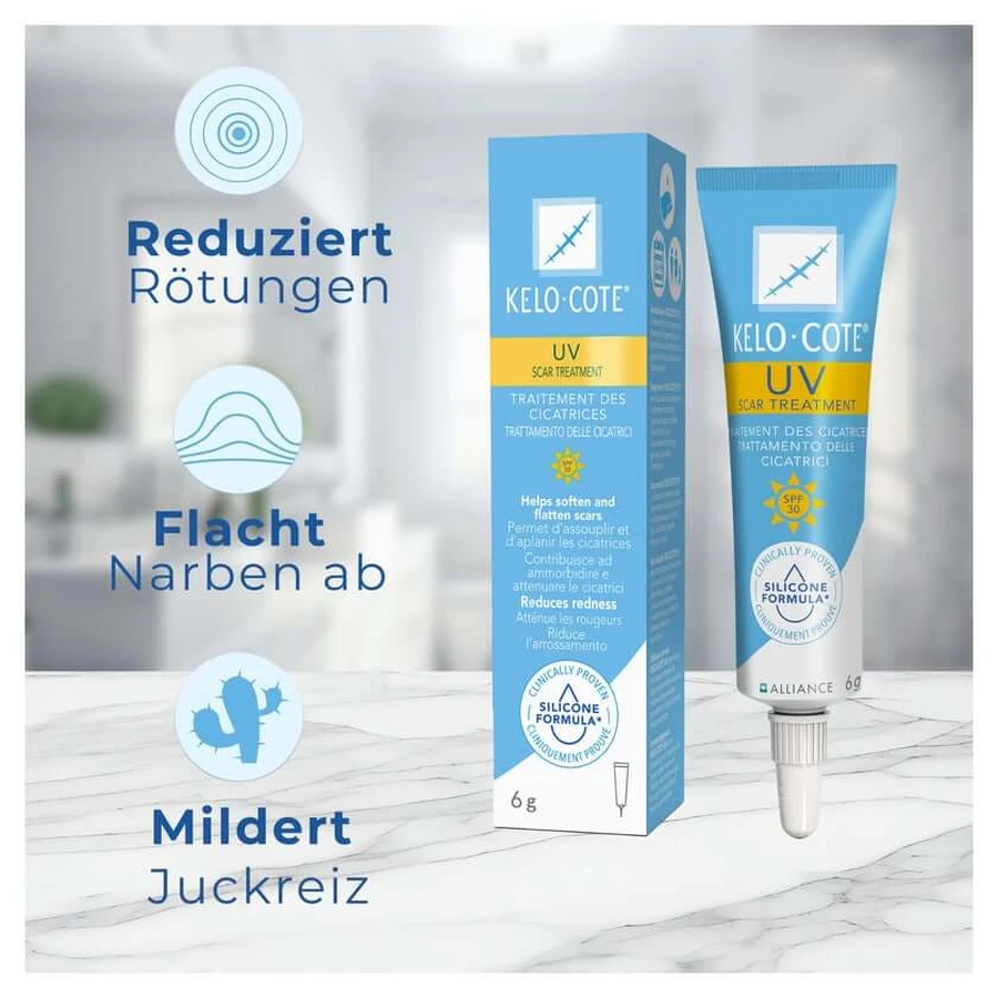 Kelo-cote UV silicone scar gel SPF 30 6 g