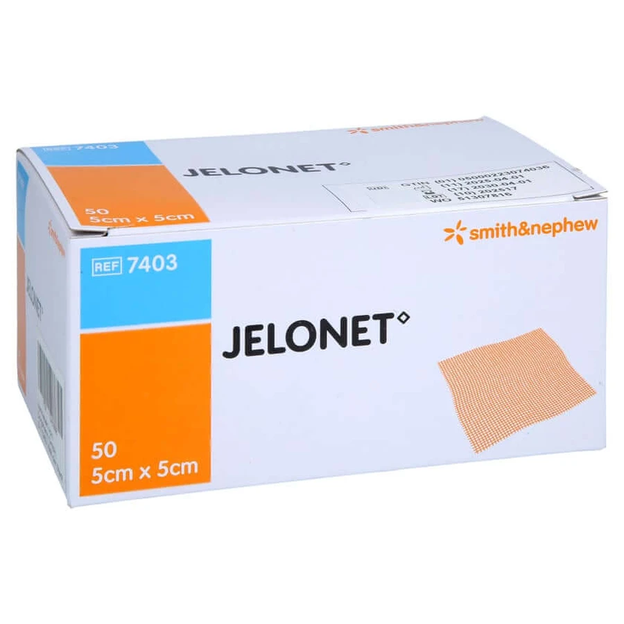 Jelonet Parafina Gasa 5x5 Cm Estéril Peelpack 50 pcs