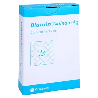 Biatain Alginato Ag Compresse 5x5 cm mi 10 pz.