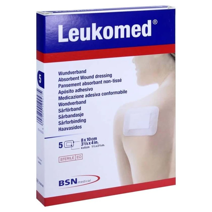 Leukomed sterylny plaster 8x10 cm 5 szt.: ceny i cechy