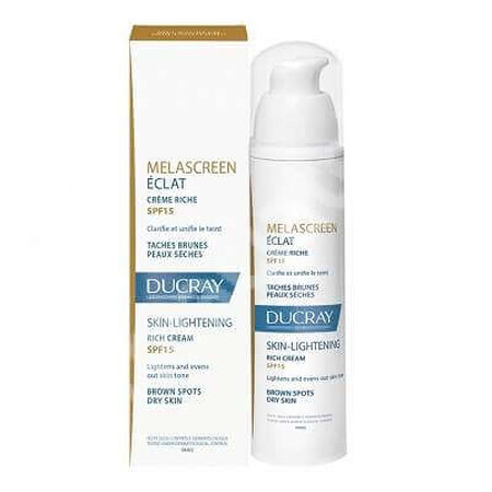 Crema Eclat Riche SPF 15 Melascreen, 40 ml, Ducray