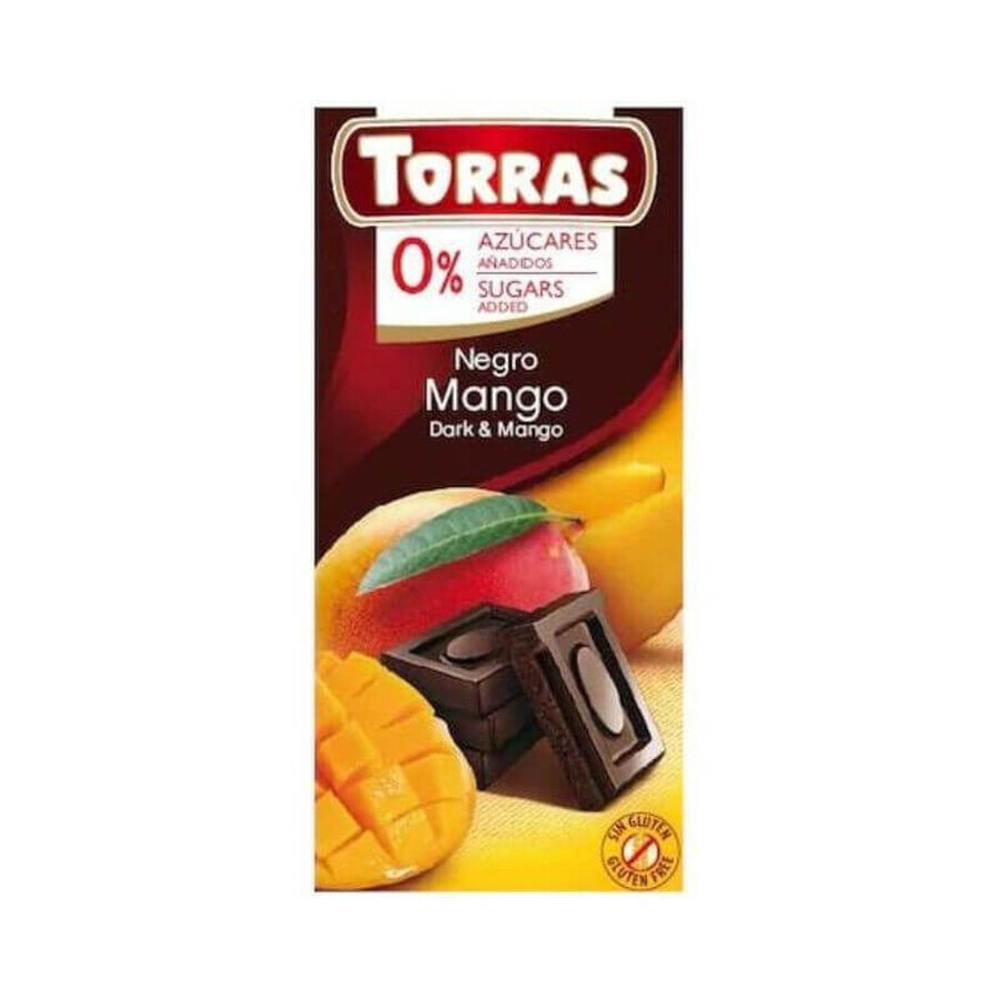 Dark chocolate with mango sugar and gluten free 75g TORRAS