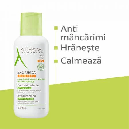 A-Derma Exomega Control Emollient Cream, 400 ml