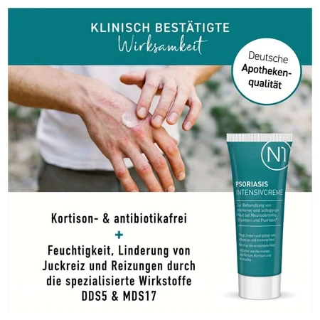 N1 Psoriasis & Neurodermatitis Crema Intensiva 50 ml