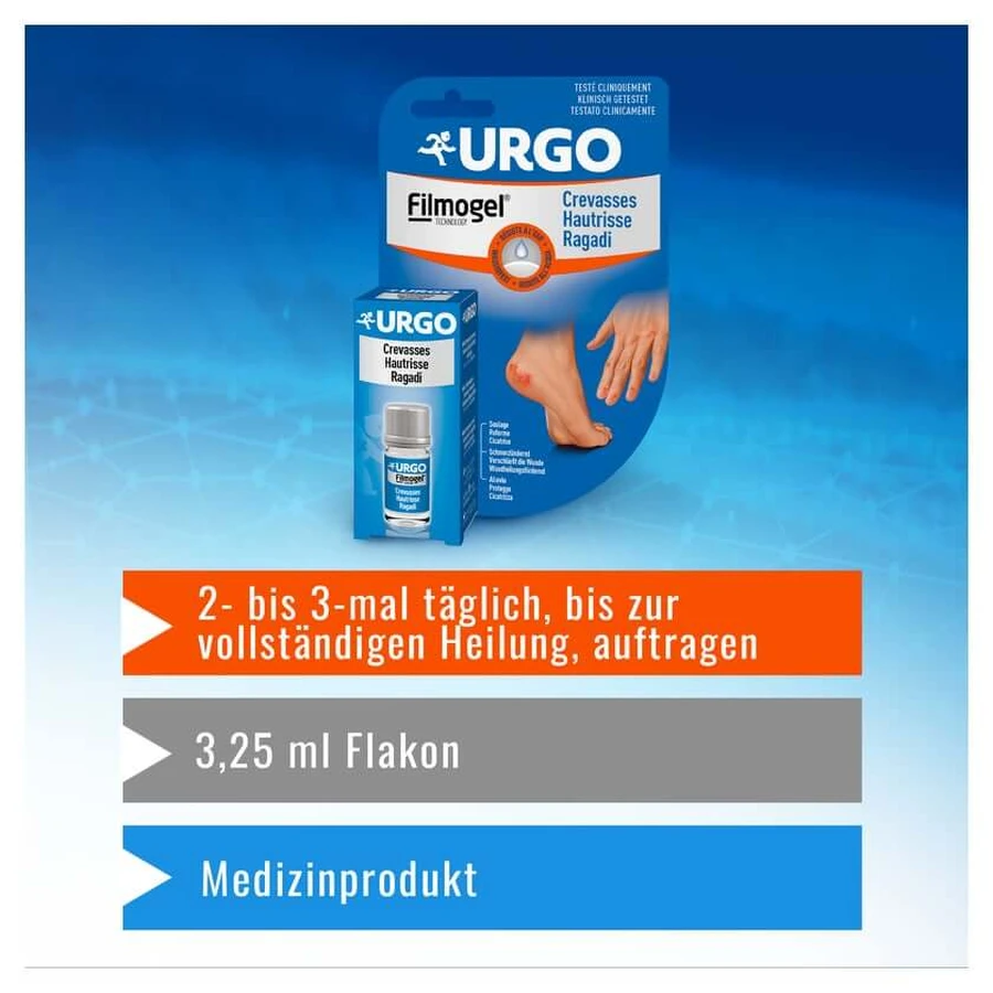 URGO lágrimas en la piel esparadrapo líquido 3,25 ml 1 ud.