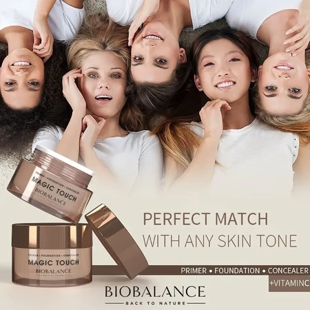 Magic Touch Primer, foundation and concealer with vitamin C, 30 ml, Bio Balance 