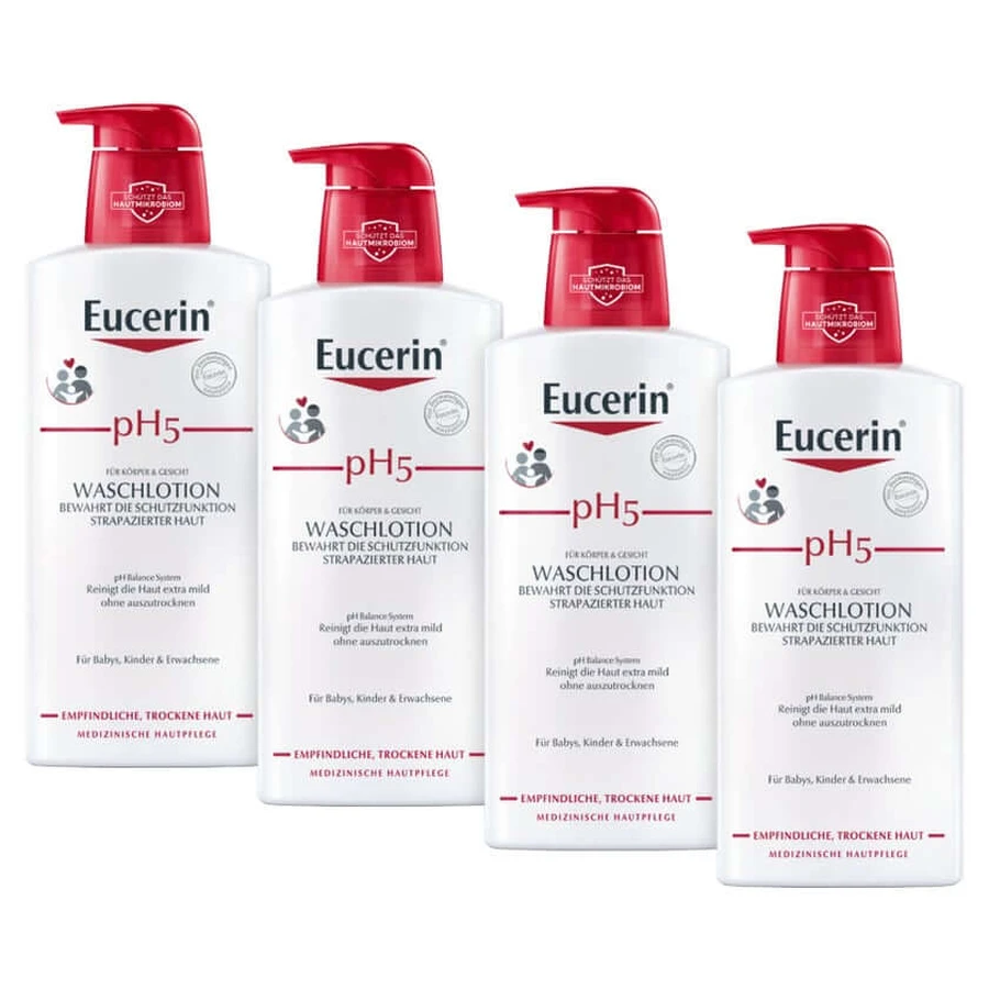Eucerin pH5 Loción Limpiadora 4X400 ml