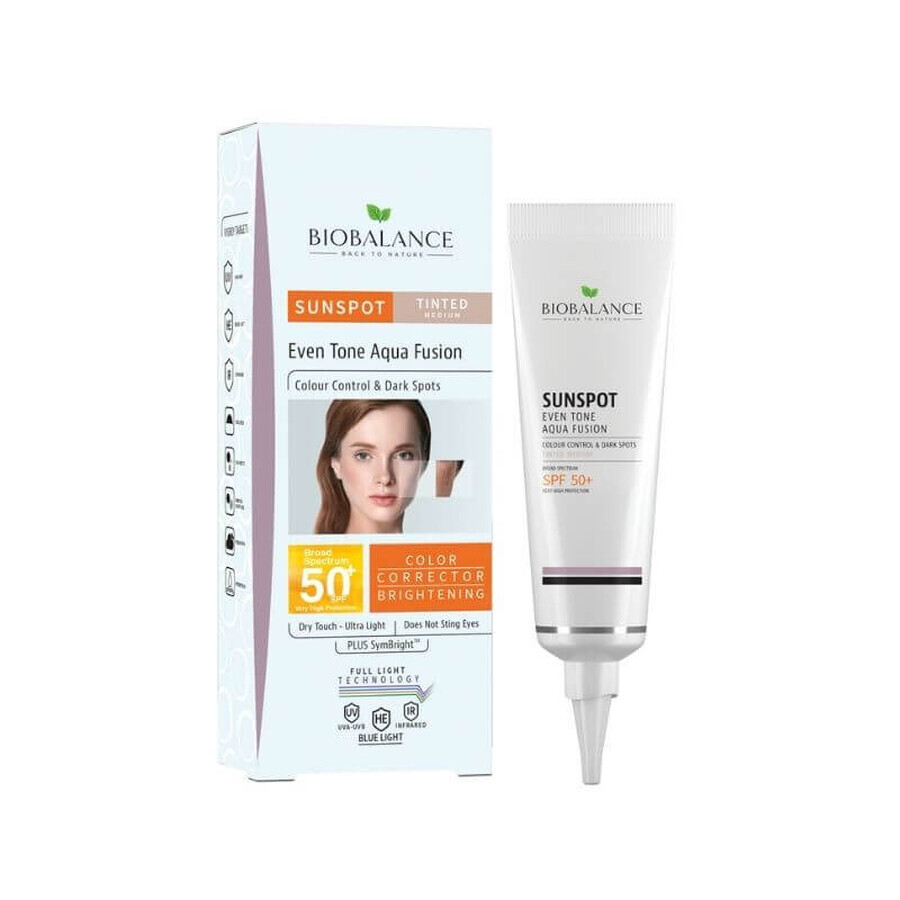 Sonnencreme SPF 50+, Aqua Fusion, Medium x 40ml, Bio Balance