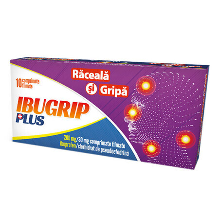 Ibugrip Plus 200 mg / 30 mg x 10 Filmtabletten.
