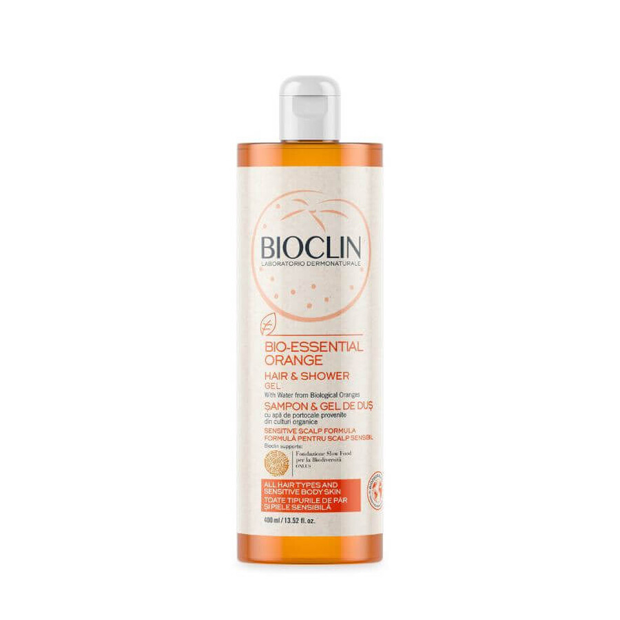 BIOCLIN BIO-ORANGE Sampon&gel de dus, 400 ml RO