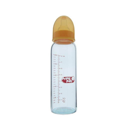 Primii Pasi R0150 - Borosilikatflasche (Glas) 240Ml Gelb