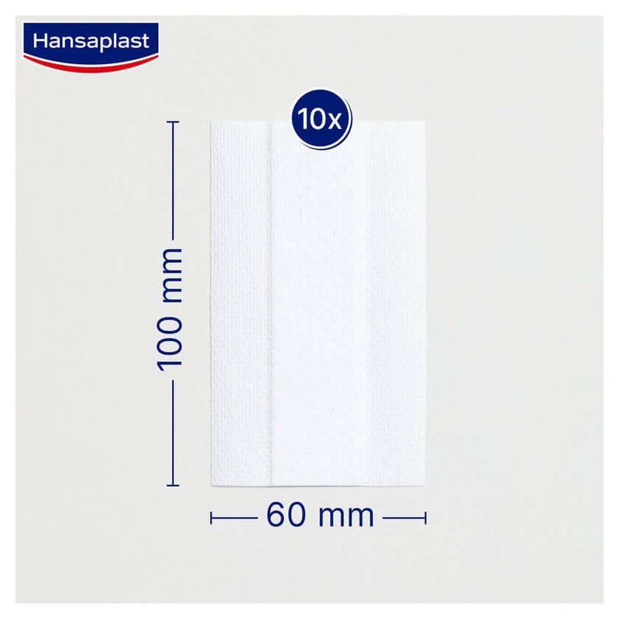 Hansaplast Sensitive pleister 10cm x 6cm 1 st