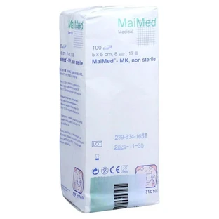 Gauze compresses 5x5 cm non-sterile 8-fold 100 pcs.