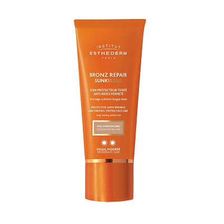 Cremă fotoprotectoare nuanțătoare Bronz Repair Sunkissed Moderate Nuanță Aurie Naturală, 50 ml, Institut Esthederm