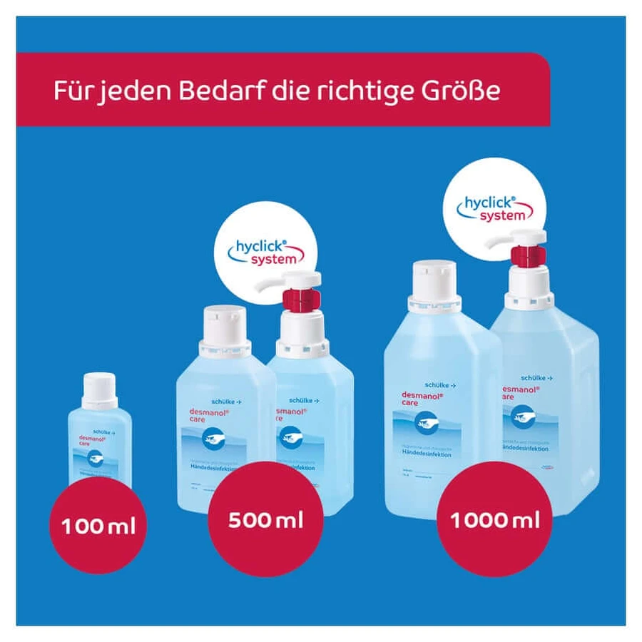 Desmanol care Disinfettante per mani a base di alcol 1000 ml