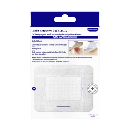 Hansaplast Ultra Sensitive Wondverband 8 5 st.
