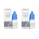 iCross Gel-Gleitmittel-Augentropfen, 2 × 8 ml, Off Italia