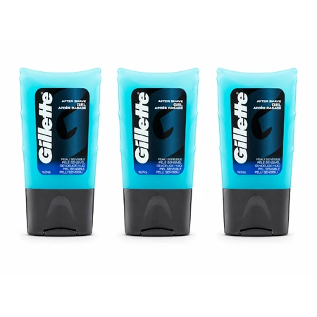 Gillette verzachtende aftershave-gel, 3 x 75 ml