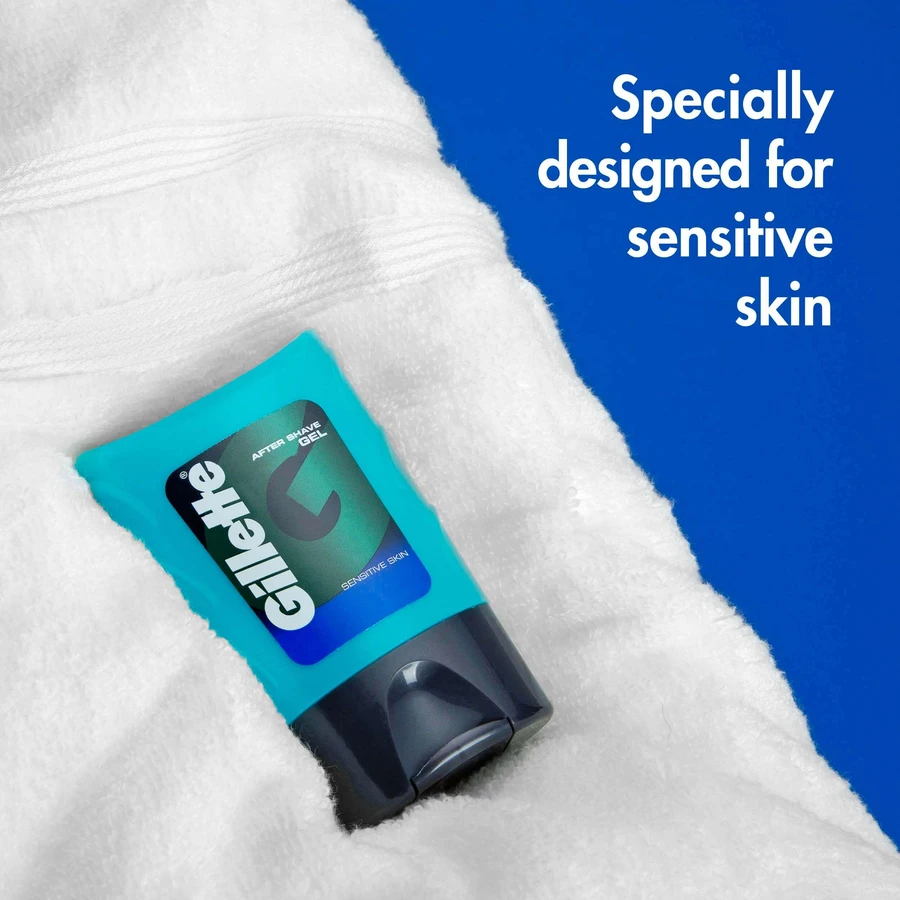 Gillette verzachtende aftershave-gel, 3 x 75 ml