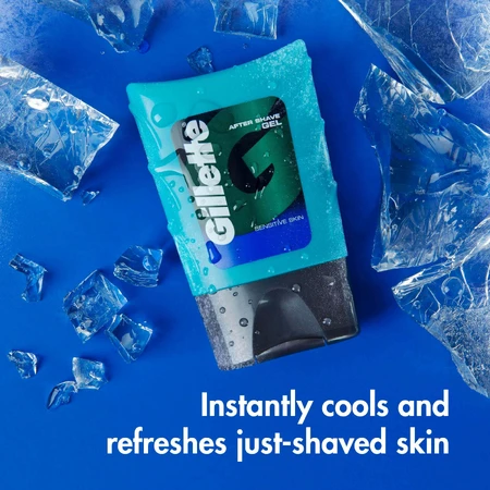 Gillette verzachtende aftershave-gel, 8 x 75 ml
