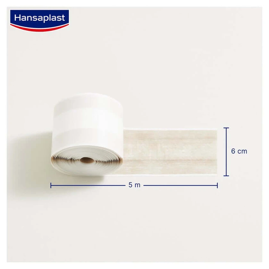 Hansaplast Rollo de escayola blanda, 5m x 6cm 1 ud.