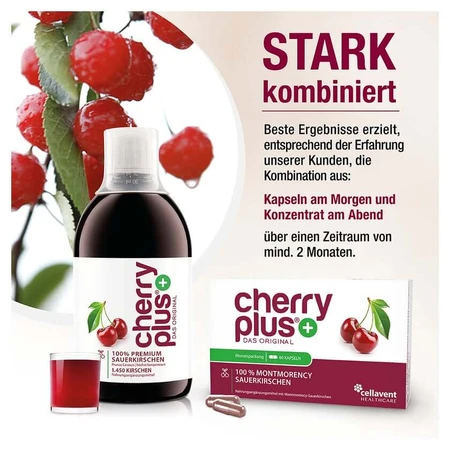Original Montmorency Sour Cherry Concentrate - Cherry PLUS® 6X500 ml