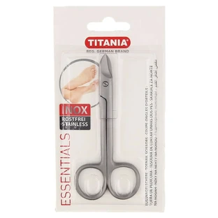 Tijeras para uñas INOX acero inoxidable TITANIA 1 ud.