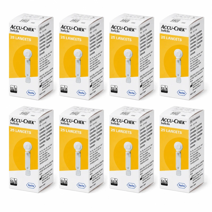 Softclix Accu-Chek Sterile Needles, 8x25 pieces, Roche