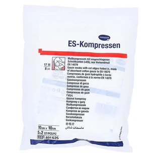 Es-compresses stériles 10x10 cm 8 plis 5X2 pcs.