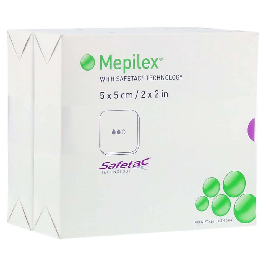 Mepilex 5x5 cm Schaumverband 10 St