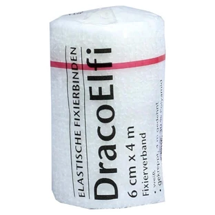 Dracoelfi Elastic fixation bandage 6cmx4m creped 1 pc