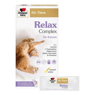 Double Heart For Animals Complex de relaxare pentru pisici 25X10 g