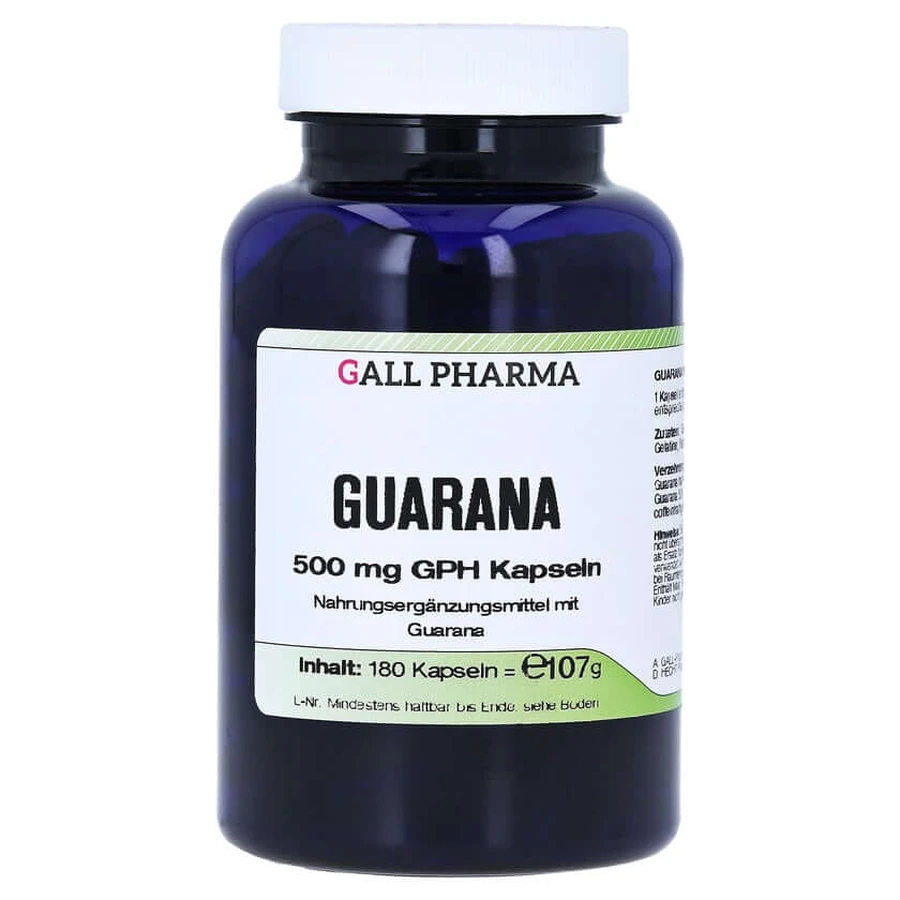 Guarana 500 mg GPH Capsules 180 Capsules