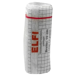 Dracoelfi Elastisch fixatieverband 10 cm x 4 m gecrept 1 st