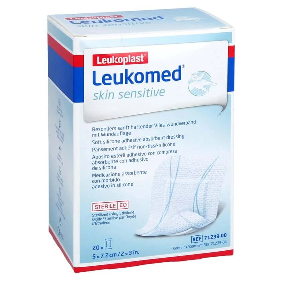 Leukomed Skin Sensitive sterylne 5x7,2 cm 20 szt.: ceny i cechy