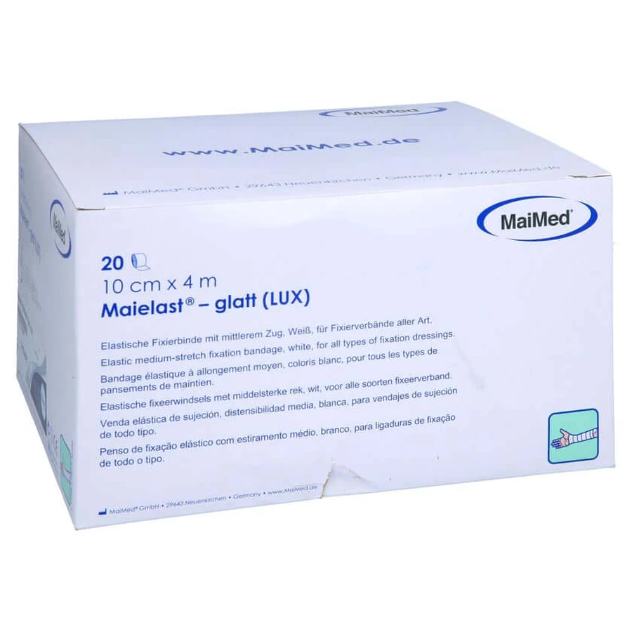 Venda elástica de fijación 10 cmx4 m 20 uds.