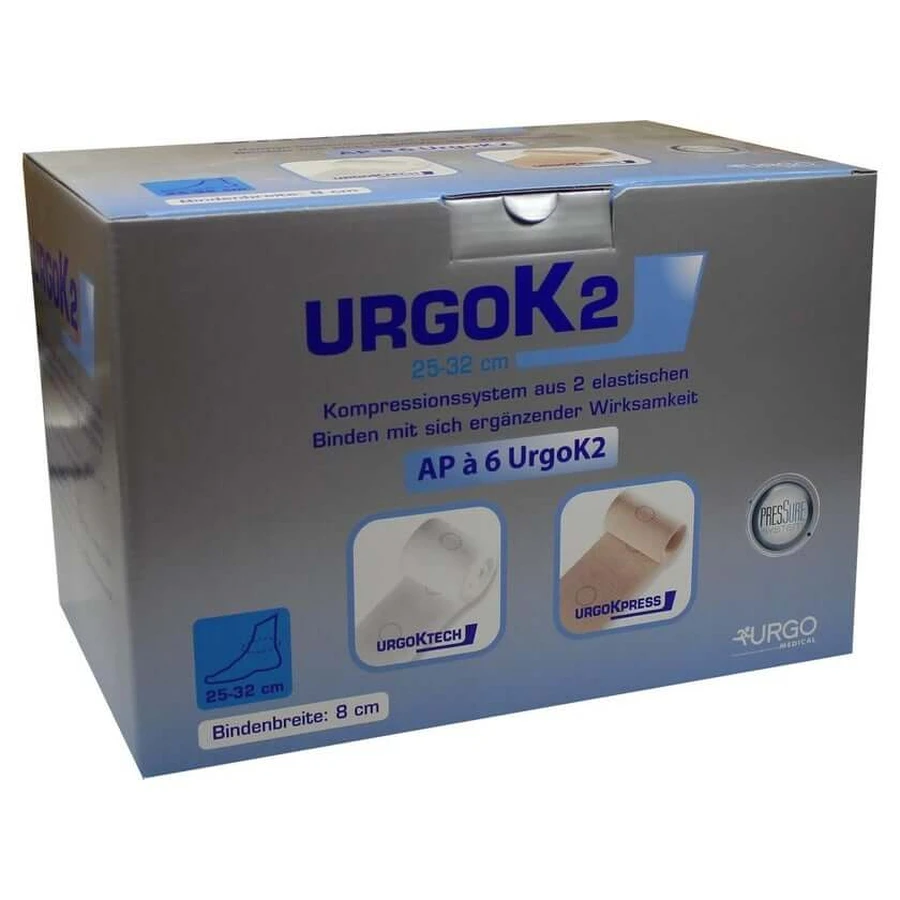 Sistem de compresie Urgok2 8cm circumferință gleznă 25-32cm 6 buc.